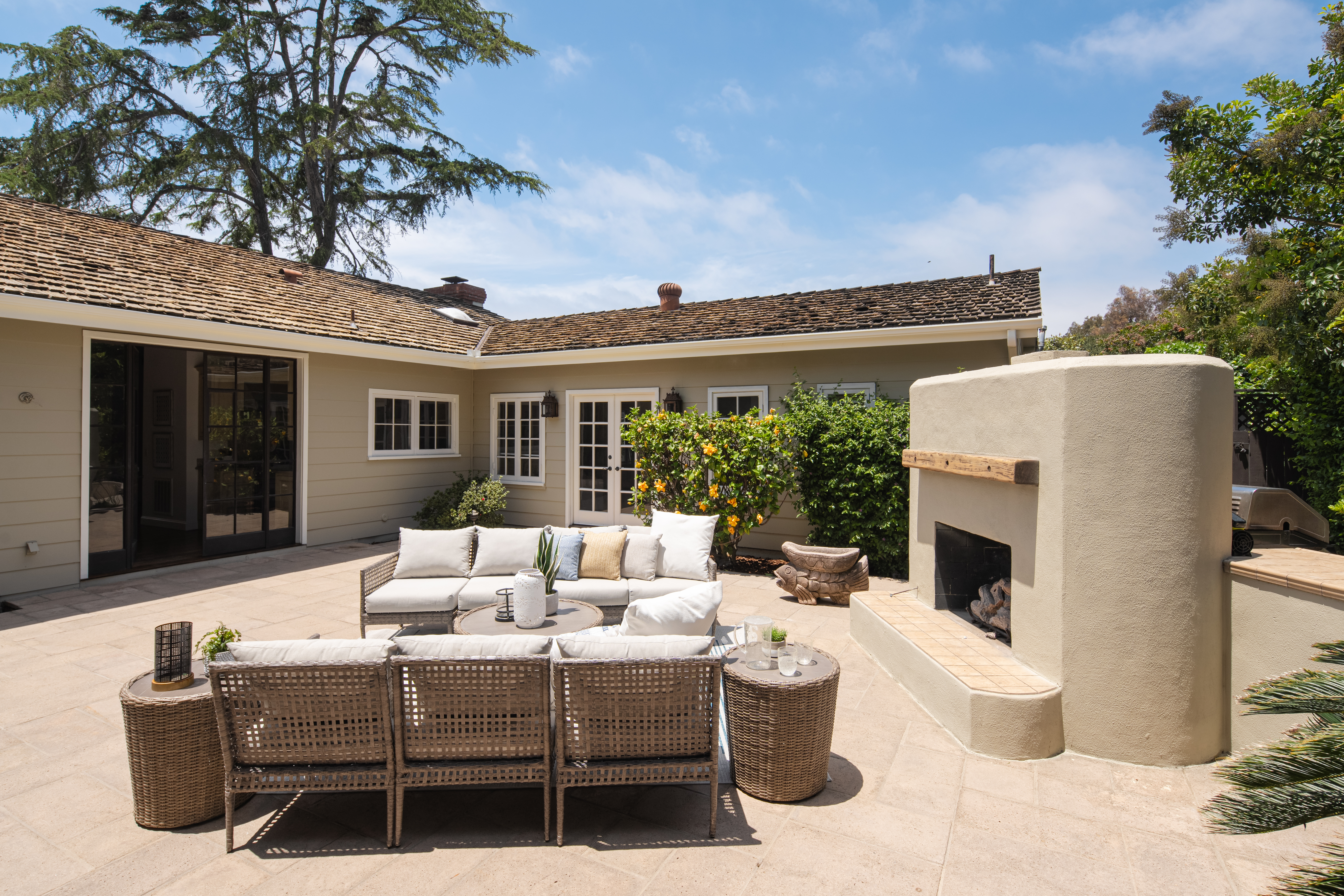 Representative staged living space by Signature Staging