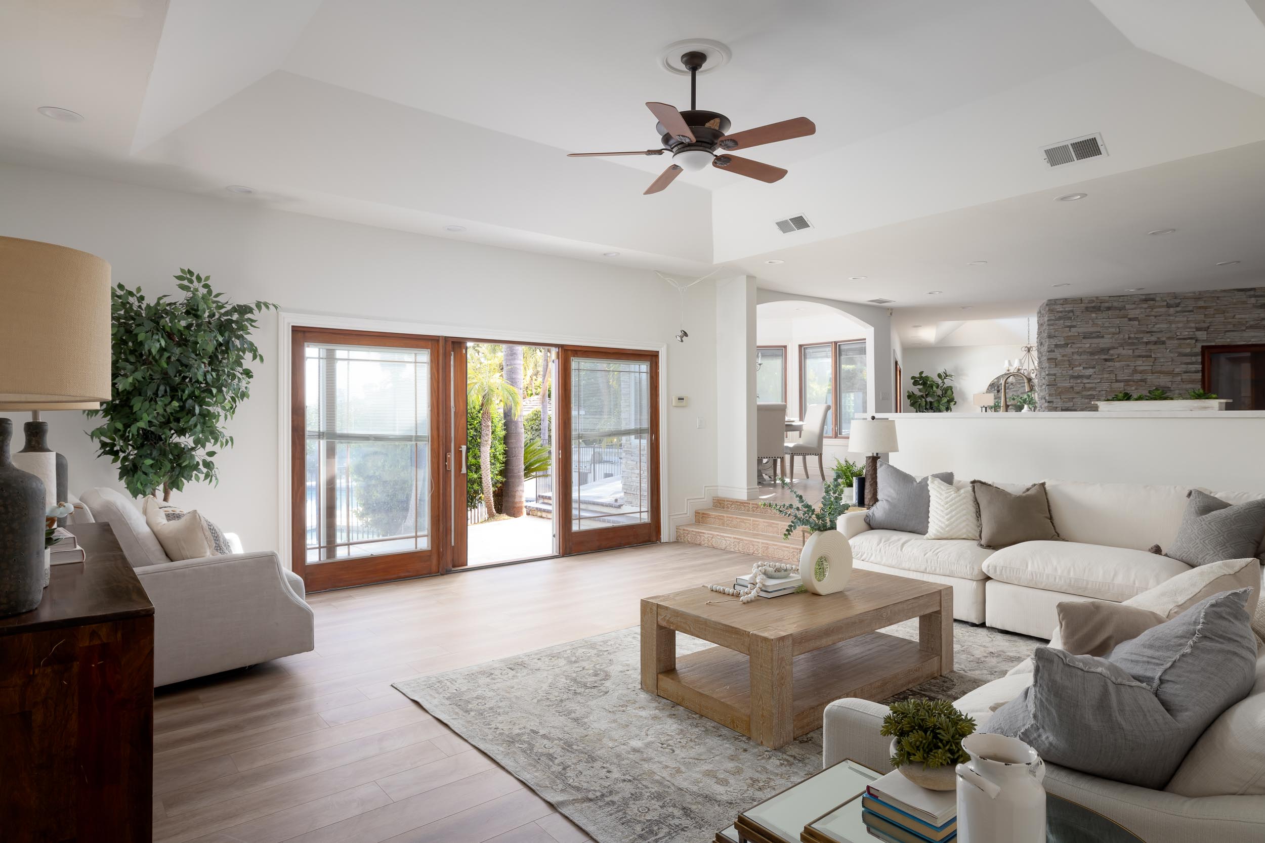 Vacant staging living room Poway California