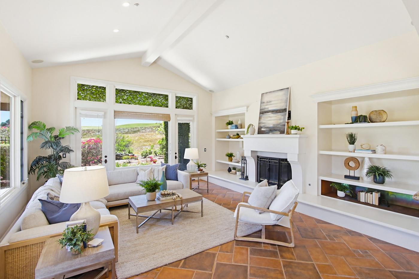 Staged living room