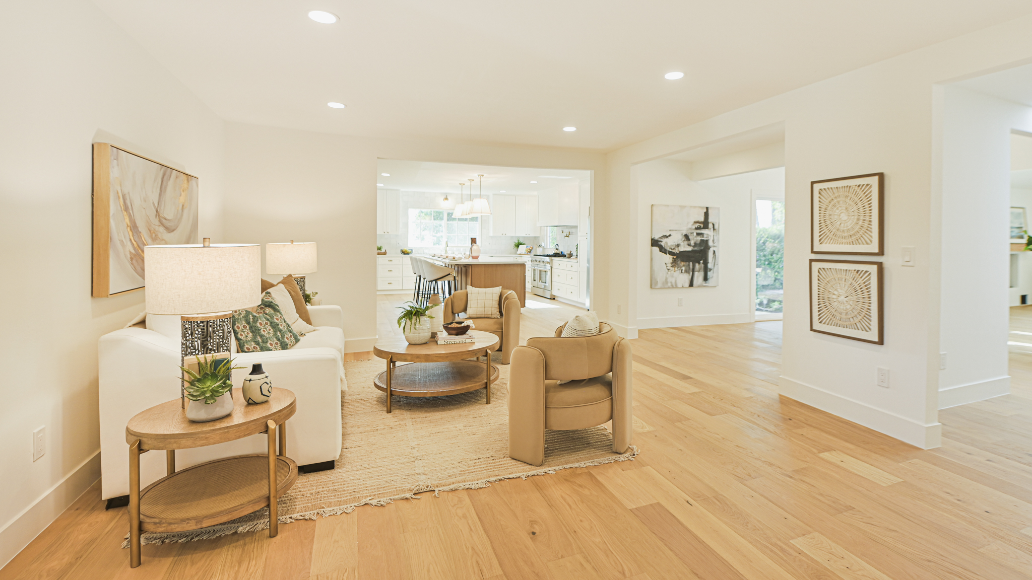 Vacant home staging living room San Diego